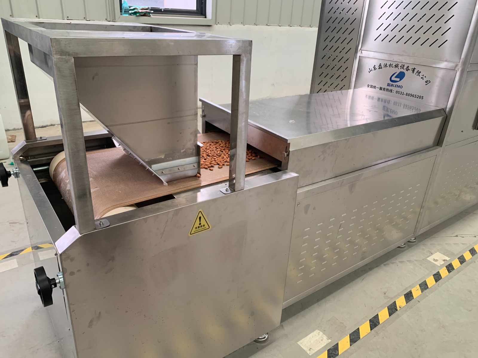 杏仁微波烘烤设备 轻松实现质化量化大批量生产