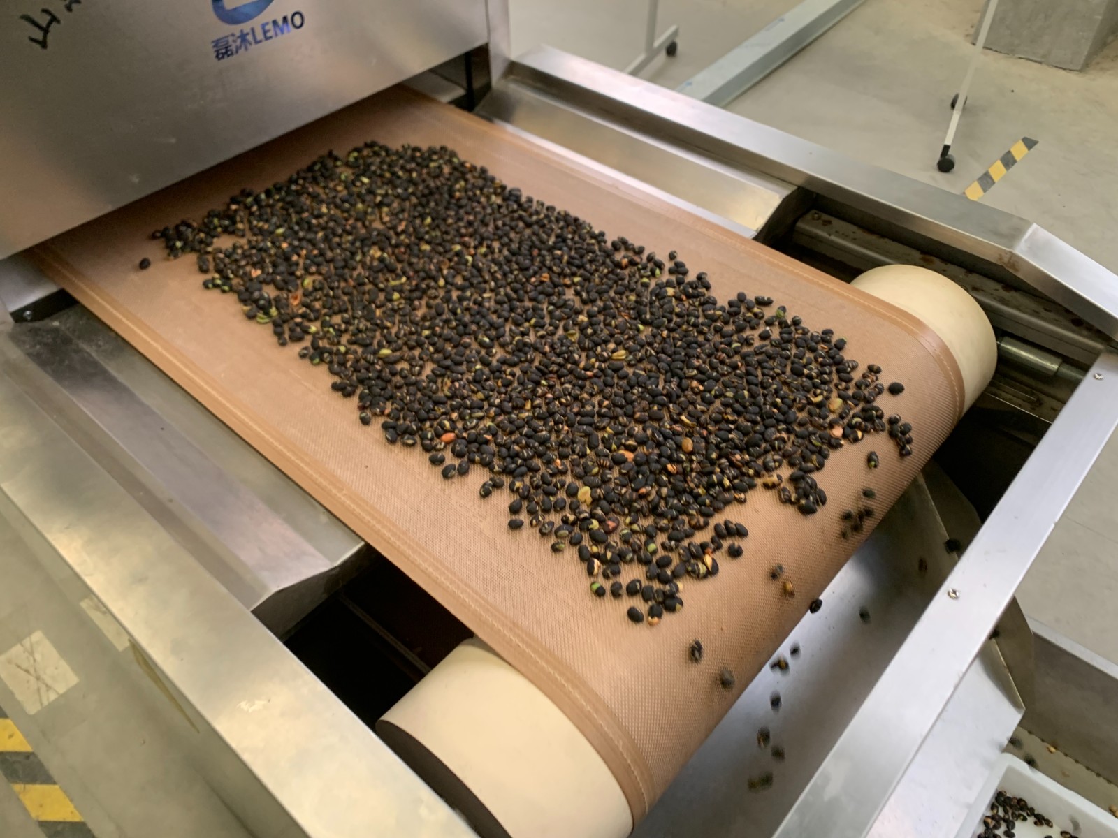 非油炸微波烘烤隧道炉烤出的黑豆酥脆可口