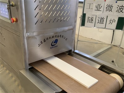 The process of drying water-based coatings with microwave equipment