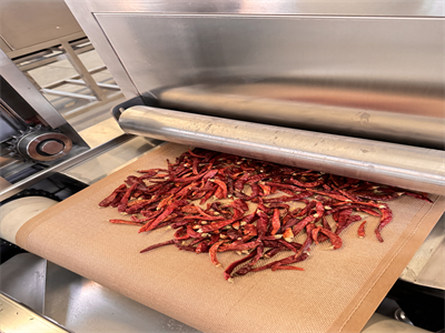 微波烘干设备为辣椒加工行业带来了全新的发展机遇