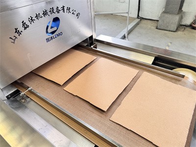 Industrial microwave equipment for drying paper products