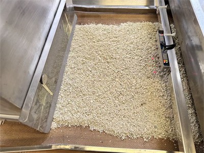 What issues should be noted when microwave drying ore powder?