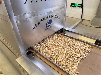 Drying and sterilization of medicinal herbs using microwave equipment